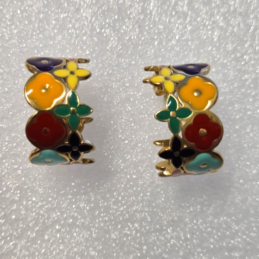 Loui multicolor flogram earrings *new